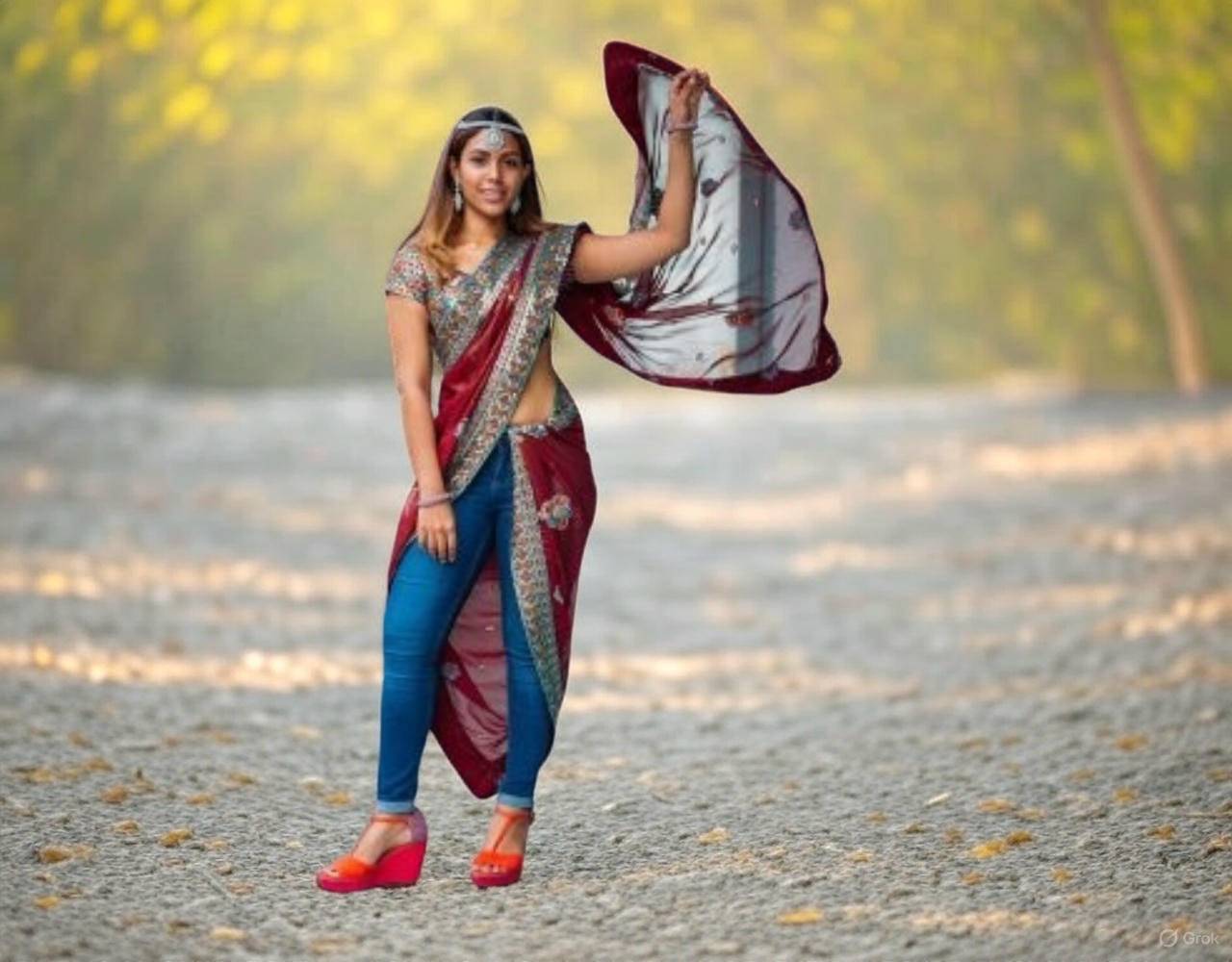 Saree with Jeans: 5 Trendy Indo-Western Styles to Rock in 2025