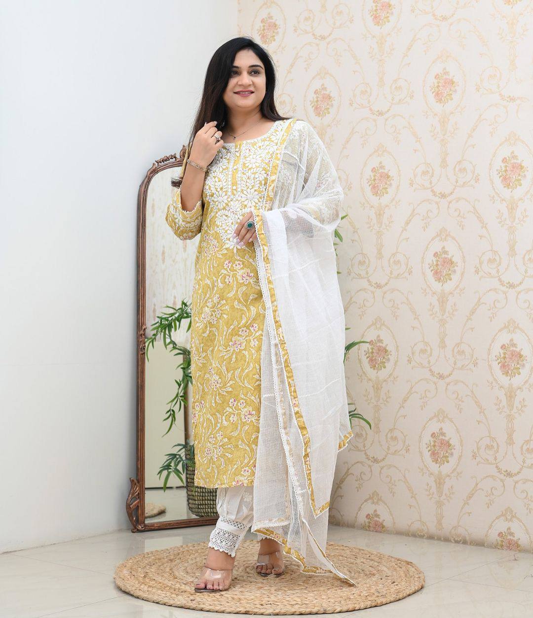 Mustard Yellow Breezy & Stylish Summer Cotton Dresses – Stay Cool in Style!